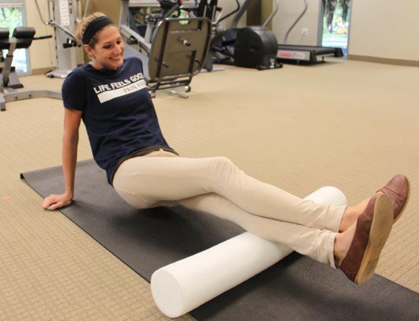 Foam roller vertical online spine