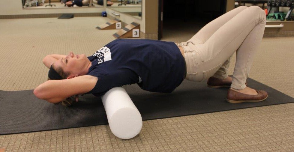 How to Massage Your Upper Back & Neck With A Foam Roller