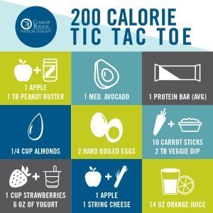 Healthy Snack Tic Tac Toe