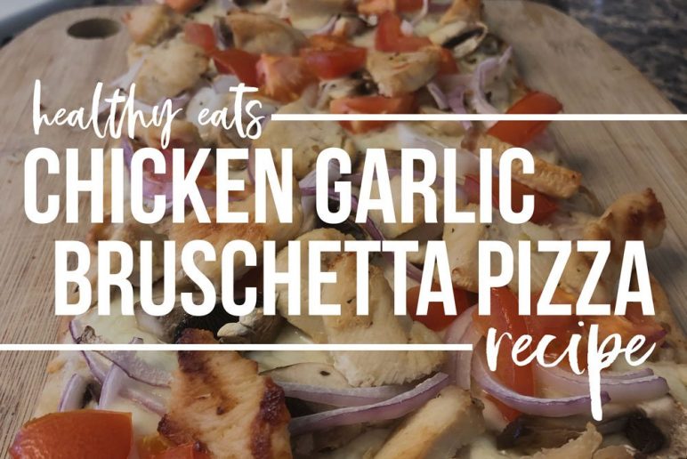 Kids in the Kitchen: Chicken Garlic Bruschetta Pizza Recipe