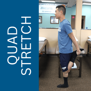 quad stretch - coury & Buehler Physical Therapy